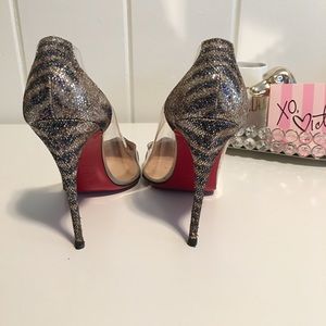 Sz41 Christian Louboutin PVC Debout Sirene Glitter